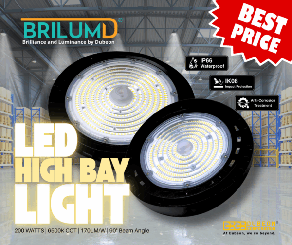 150W BRILUMD LED HIGH BAY LIGHT - SINGLE WATTAGE / CCT